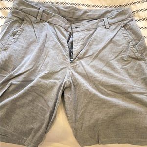 Lululemon 11” commission shorts heather grey twill